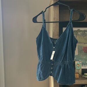 GAP Indigo Denim Button-Front Camisole